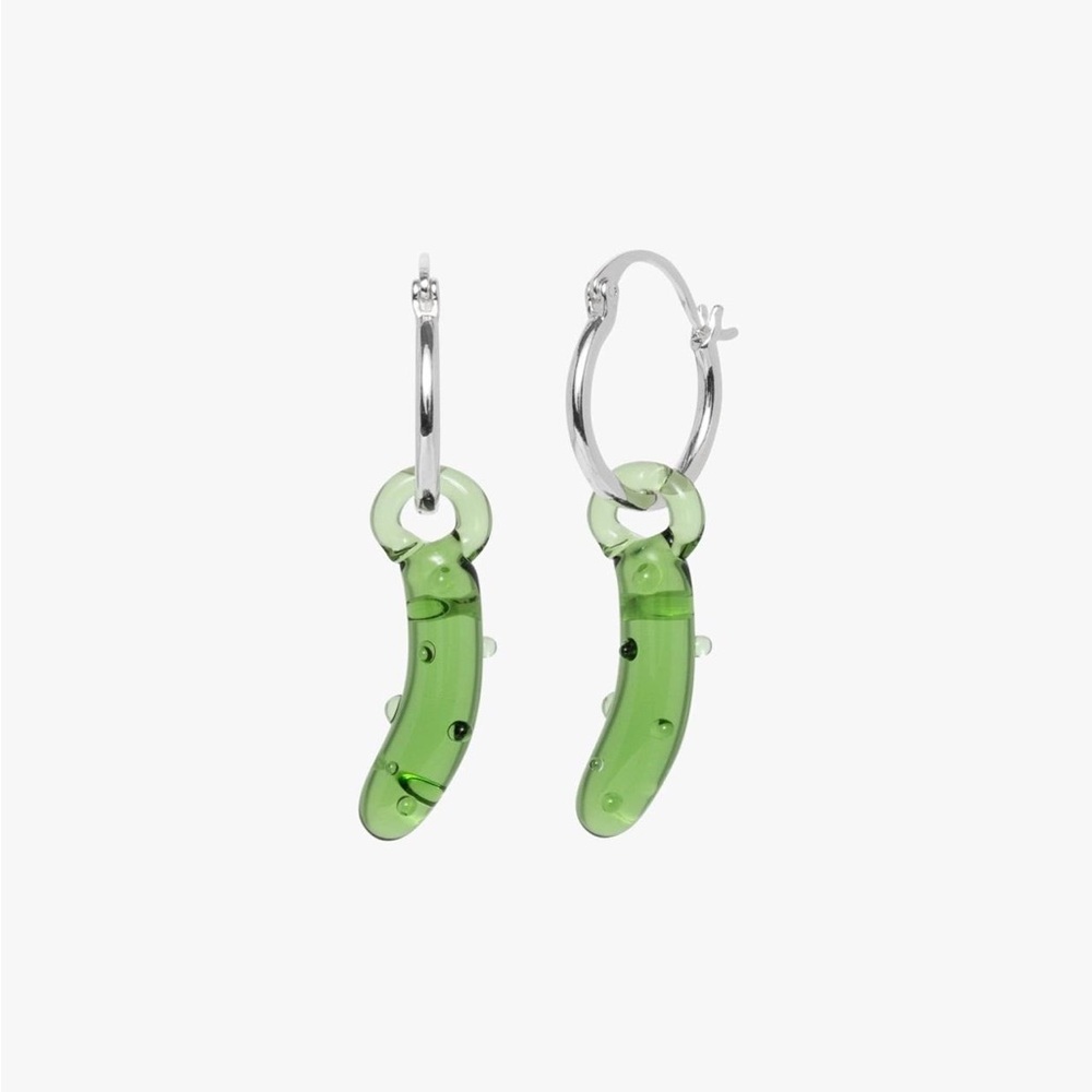 Lisa Says Glass Pickle Earrings